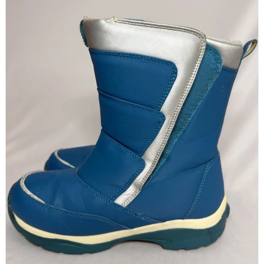 Lands' End Girls / Boys Snow Flurry Boots Youth Size 7 M Blue